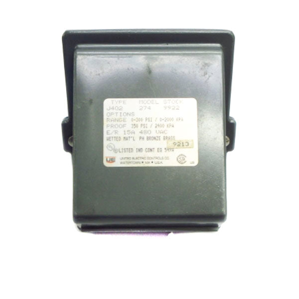 UNITED ELECTRIC CONTROLS J402274 480VAC 15A 0-300PSI NSNP