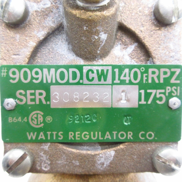 WATTS 909MODCW140FRPZ 175PSI NSNP
