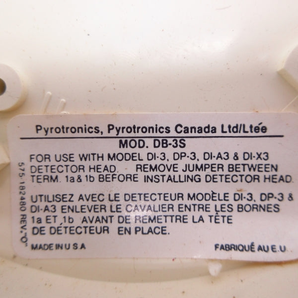 PYROTRONICS DB-3S NSMP