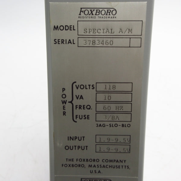 FOXBORO SPECIALA/M 1.9-9.5V NSNP