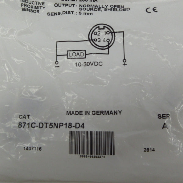 ALLEN BRADLEY 871C-DT5NP18-D4 SER. A 10-30VDC NSMP