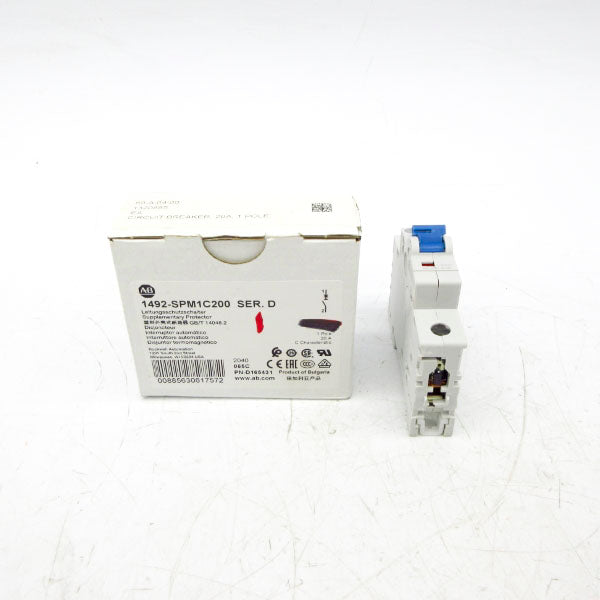 ALLEN BRADLEY 1492-SPM1C200 SER. D 277VAC 20A NSMP