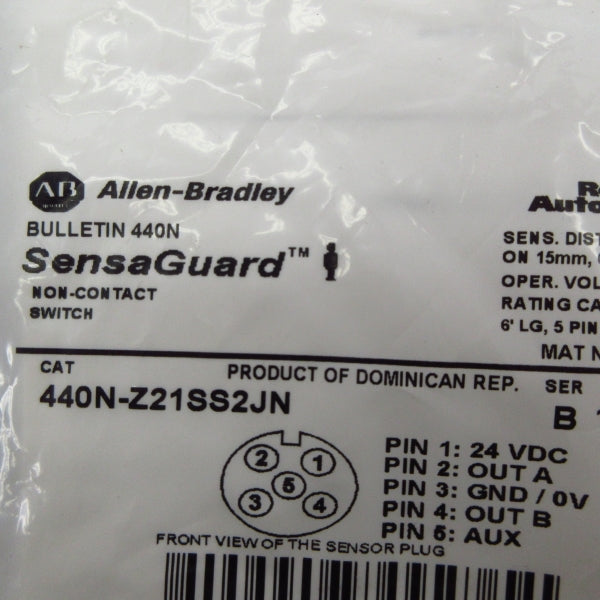 ALLEN BRADLEY 440N-Z21SS2JN SER. B F/W 1.004 24VDC NSMP