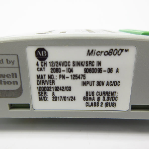 ALLEN BRADLEY 2080-IQ4 SER. A 30VAC/DC NSMP
