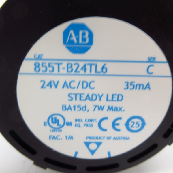 INDUSTRIAL SPARE PART 855T-B24TL6 SER. C 24VAC/DC (WH) NSMP