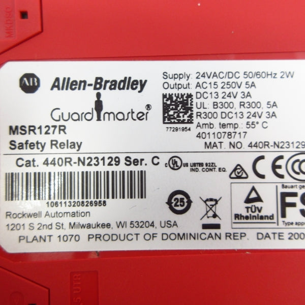 ALLEN BRADLEY 440R-N23129 SER. C 24VAC/DC 3A NSNP
