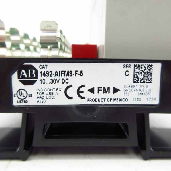 ALLEN BRADLEY 1492-AIFM8-F-5 SER. C 10-30VDC (BR/WH) NSMP