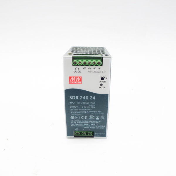 MEAN WELL SDR-240-24 100-240VAC 2.6A NSNP