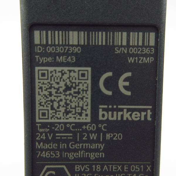 BURKERT 00307390 ME43 24V NSMP