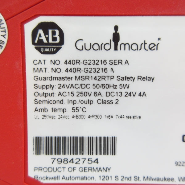 INDUSTRIAL SPARE PART 440R-G23216 SER. A 24VAC/DC 4A (WH) NSMP