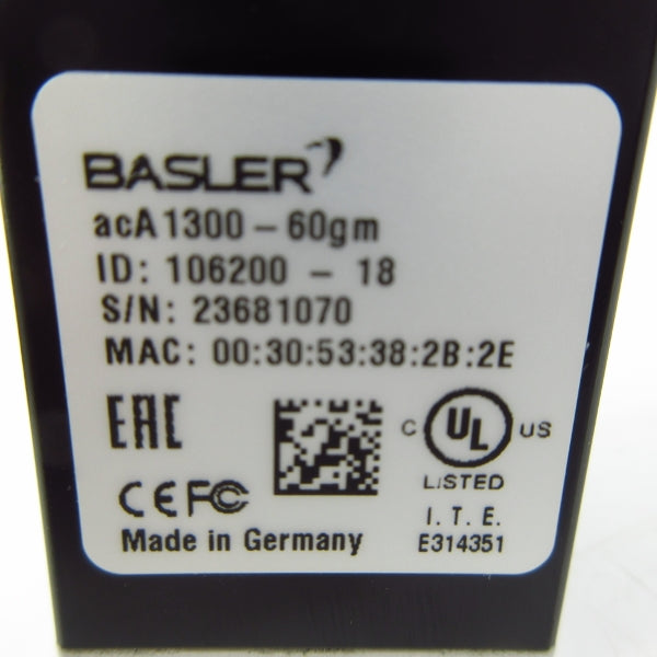 BASLER ACA1300-60GM 106200-18 NSMP