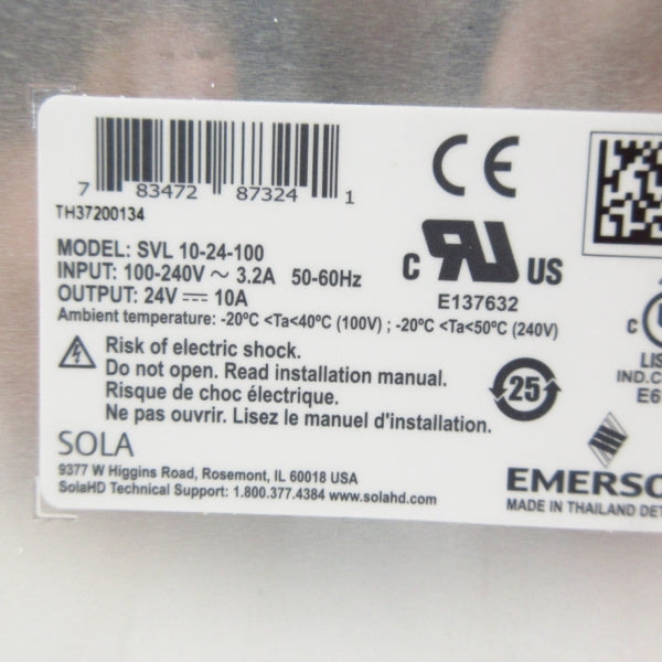 EMERSON SVL10-24-100 100-240V 3.2A NSMP