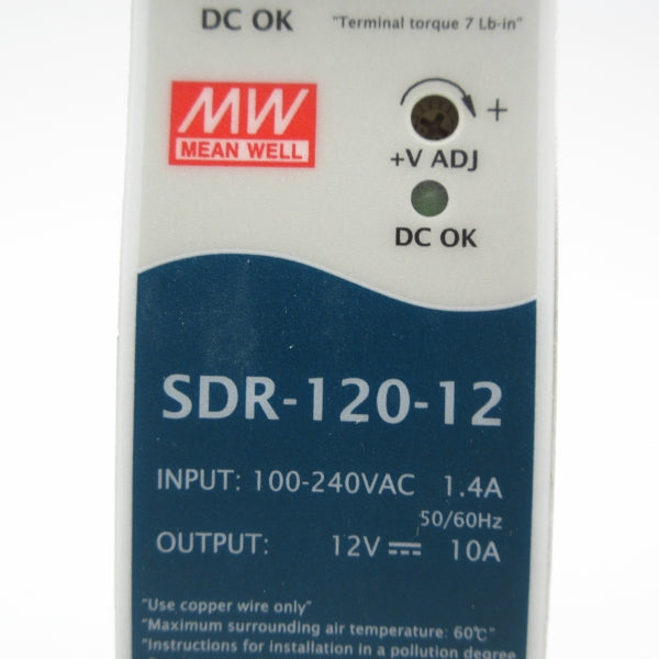 MEAN WELL SDR-120-12 100-240VAC 1.4A NSNP