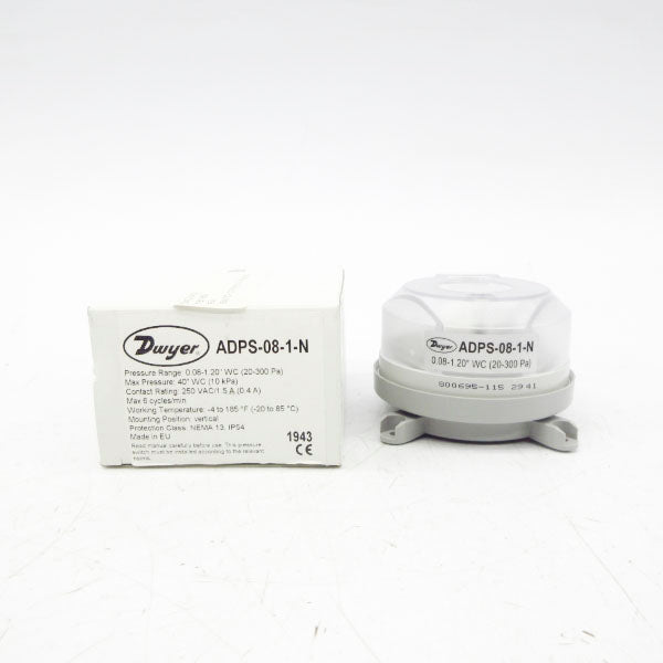 DWYER ADPS-08-1-N 250VAC 1.5A 0.08-1.20'WC NSMP