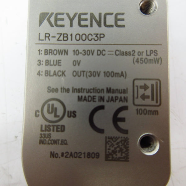 KEYENCE LR-ZB100C3P 10-30VDC NSMP