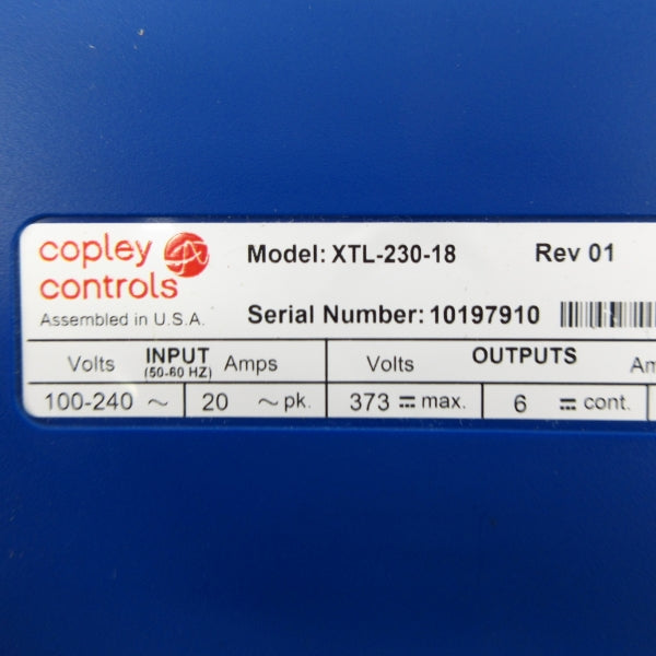 COPLEY CONTROLS XTL-230-18 100-240V 20A NSMP