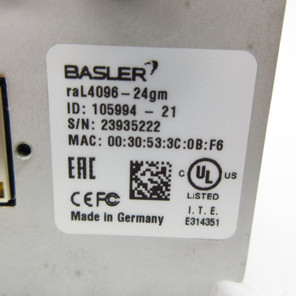 BASLER RAL4096-24GM 105994-21 NSMP