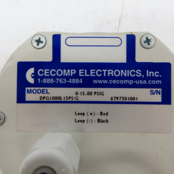 CECOMP ELECTRONICS DPG1000L5PSIG 15PSI NSNP