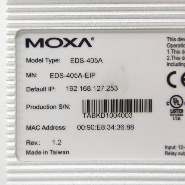 MOXA EDS-405A-EIP NSMP