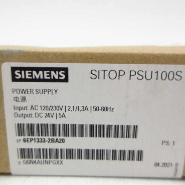 SIEMENS 6EP1333-2BA20 120/230VAC 2.1/1.3A NSFS