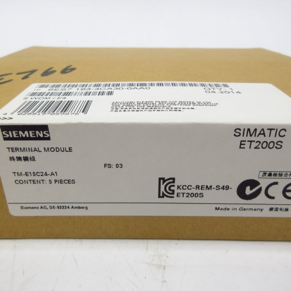 SIEMENS 6ES7193-4CA30-0AA0 (PKG OF 5) NSFS
