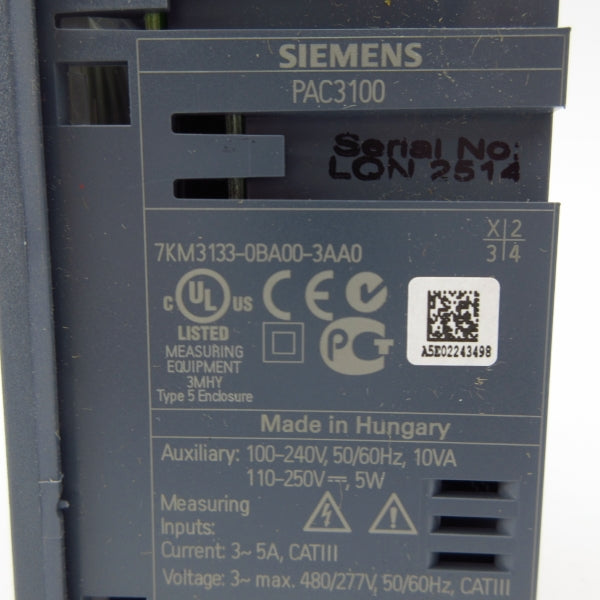 SIEMENS 7KM3133-0BA00-3AA0 480/277V NSMP