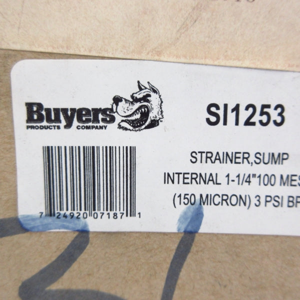 BUYERS SI1253 3PSI 1-1/4" NSMP