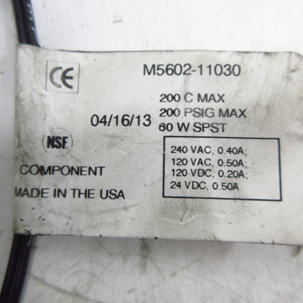 MADISON M5602-11030 240VAC 0.40A 200PSI NSNP