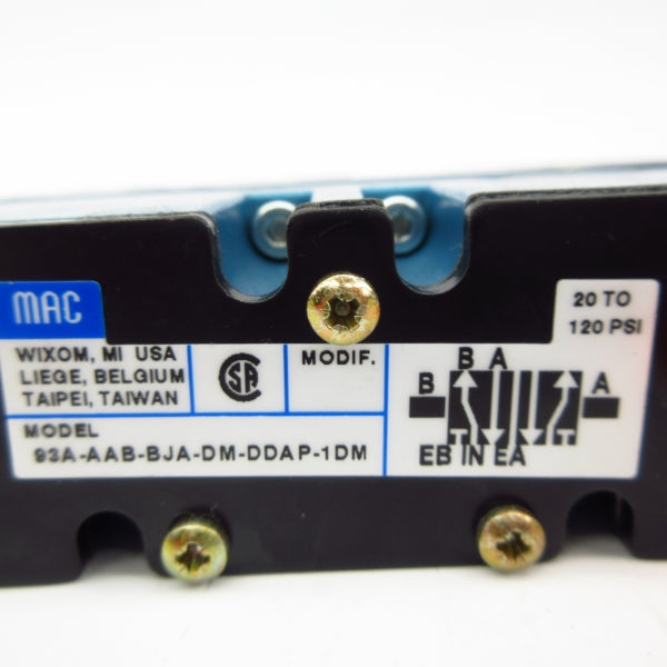 MAC 93A-AAB-BJA-DM-DDAP-1DM 20-120PSI NSMP