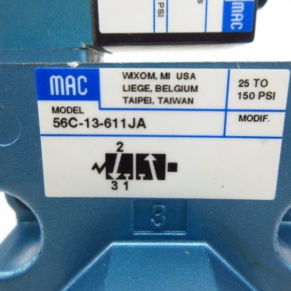 MAC 56C-13-611JA 24VDC 25-150PSI NSMP