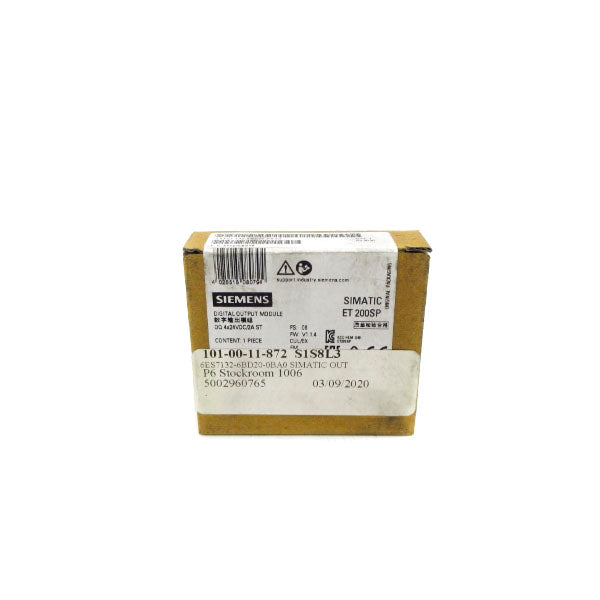 SIEMENS 6ES7132-6BD20-0BA0 24VDC 2A NSFS