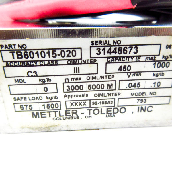 METTLER TOLEDO TB601015-020 NSMP