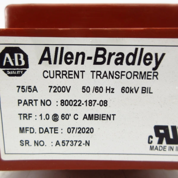 ALLEN BRADLEY 80022-187-08 7200V 75A NSNP