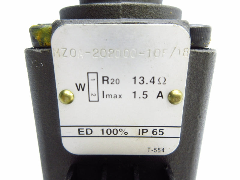 VALVE MZ0A-202000-10F/18 1.5A UNMP