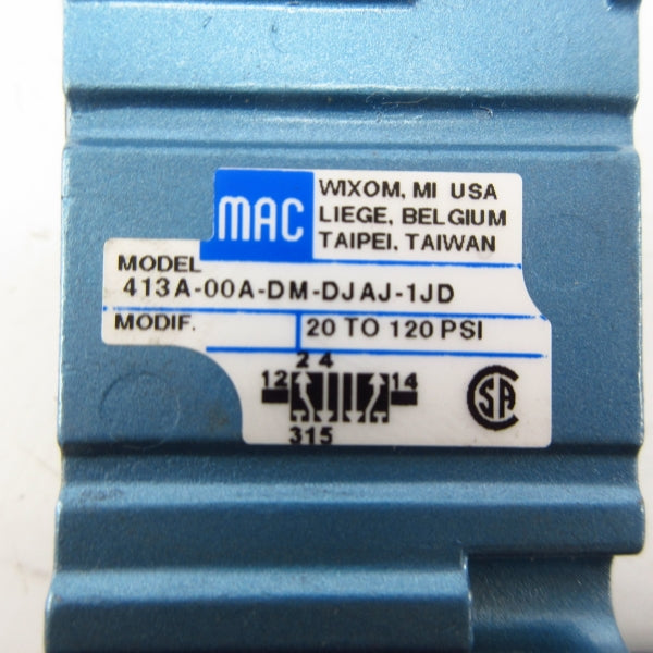 MAC 413A-00A-DM-DJAJ-1JD 110/120V 20-120PSI NSMP