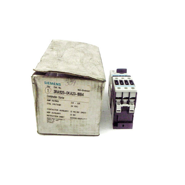 SIEMENS 3RA1125-0KA23-1BB4 24VDC NSMP