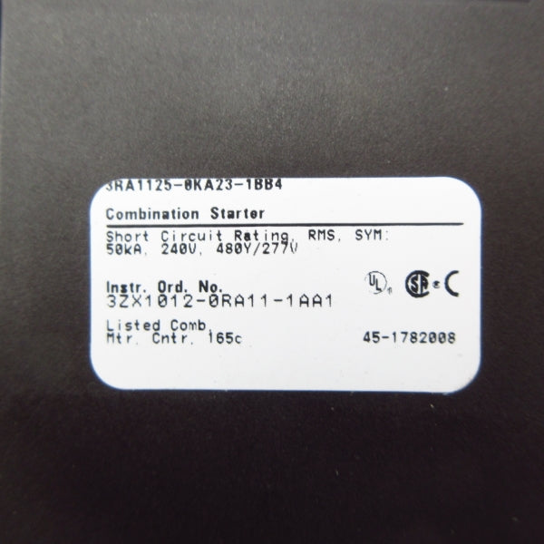 SIEMENS 3RA1125-0KA23-1BB4 24VDC NSMP