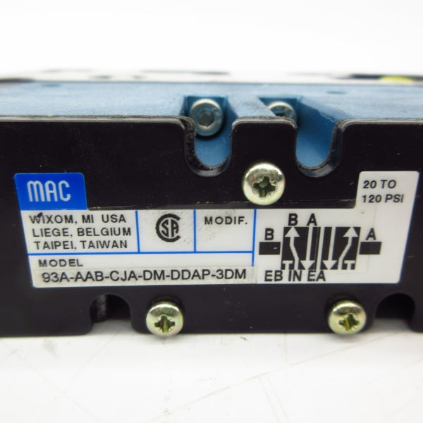 MAC 93A-AAB-CJA-DM-DDAP-3DM 24VDC 20-120PSI NSNP