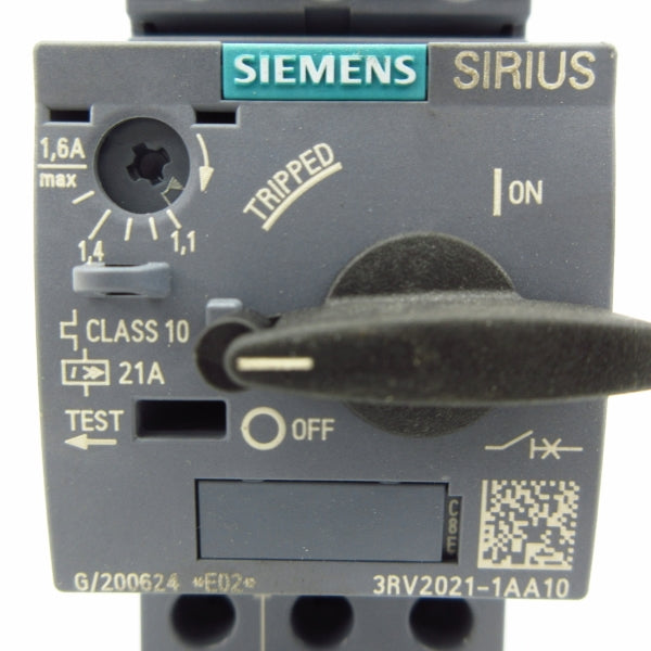 SIEMENS 3RV2021-1AA10 1.1-1.6A NSMP