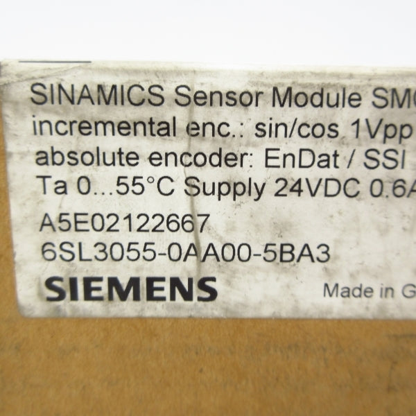 SIEMENS 6SL3055-0AA00-5BA3 24VDC NSFS