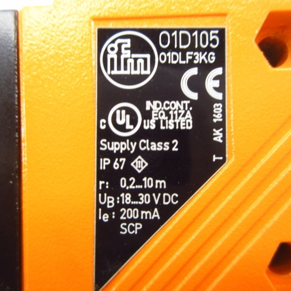 IFM EFECTOR O1D105 O1DLF3KG 18-30VDC NSMP