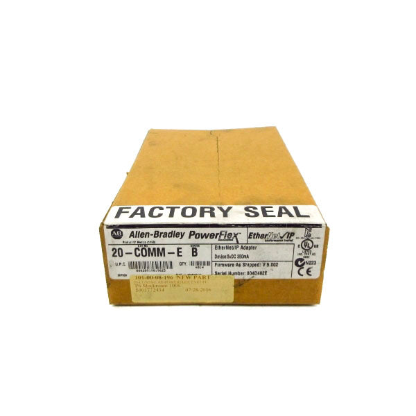 ALLEN BRADLEY 20-COMM-E SER. B F/W 5.002 5VDC NSFS