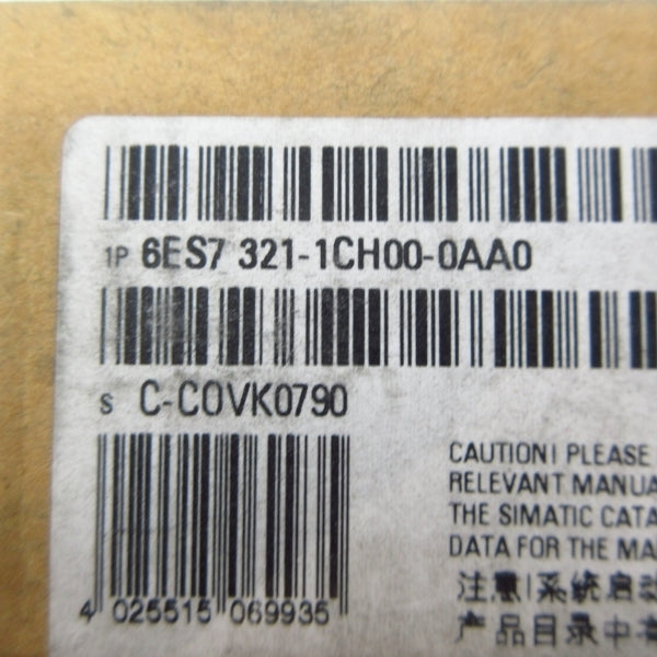 SIEMENS 6ES7321-1CH00-0AA0 24/48V NSFS