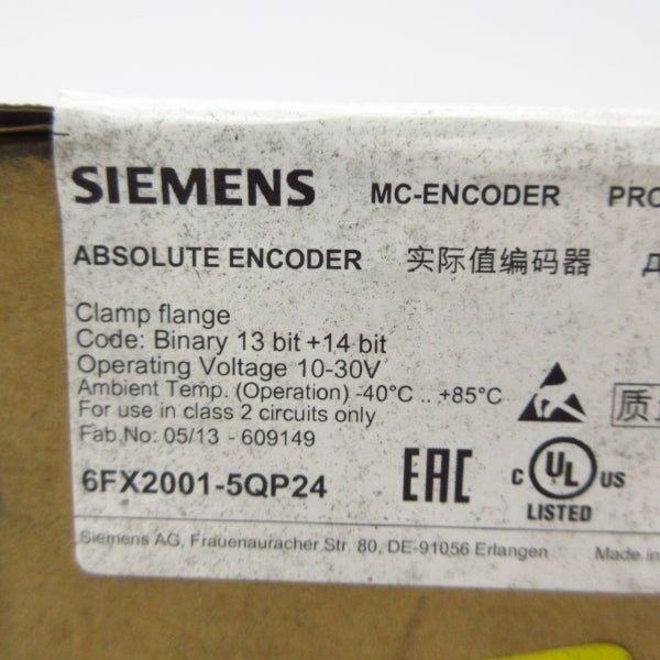 SIEMENS 6FX2001-5QP24 10-30V NSFS