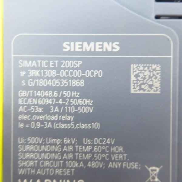 SIEMENS 3RK1308-0CC00-0CP0 110-500V 3A NSMP