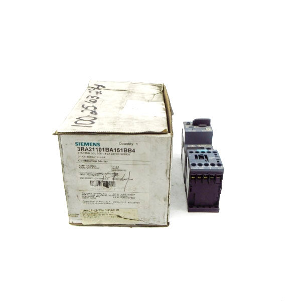 SIEMENS 3RA21101BA151BB4 24VDC 1.4-2A NSMP