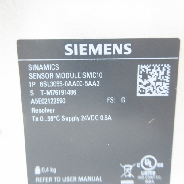 SIEMENS 6SL3055-0AA00-5AA3 24VDC 0.6A NSMP
