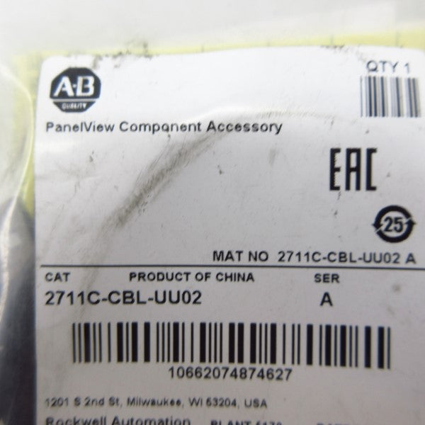 ALLEN BRADLEY 2711C-CBL-UU02 SER. A NSMP