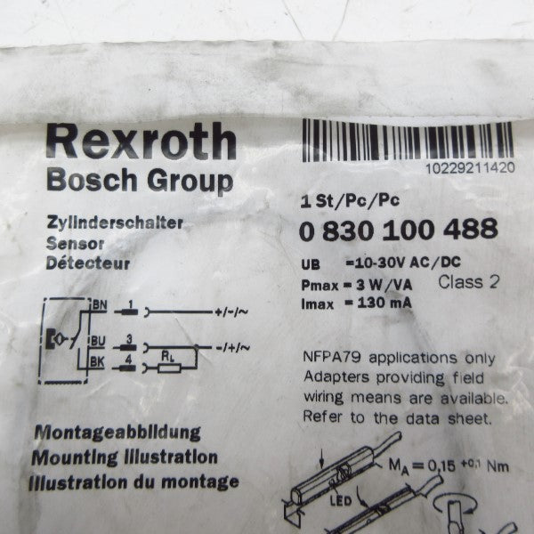 REXROTH 0830100488 10-30VAC/DC NSMP
