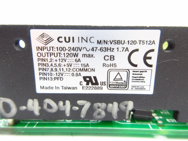 CUI INC VSBU-120-T512A 100-240V 1.7A NSNP